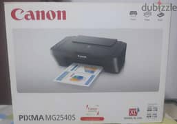 مكنة طابعة واسكانر Printer Canon Pixma MG2540S كالجديدة