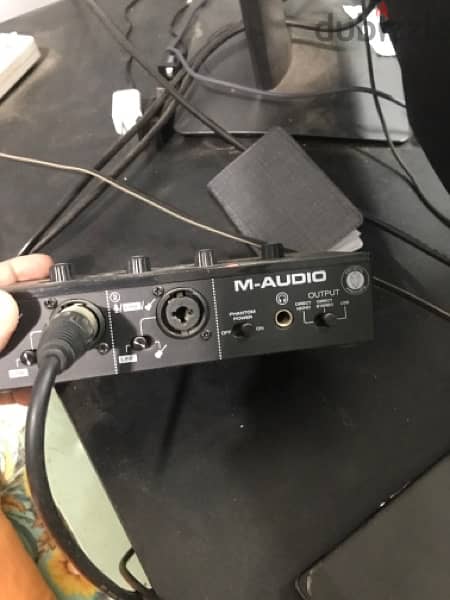 M track audio duo + bm800 mic + XLR Cable 1