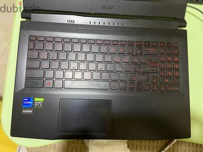 Laptop gamming Msi gf66 core i7 12th RTX 3050Ti