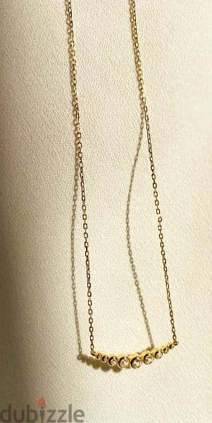 arsty 9 round gold plated necklace 1