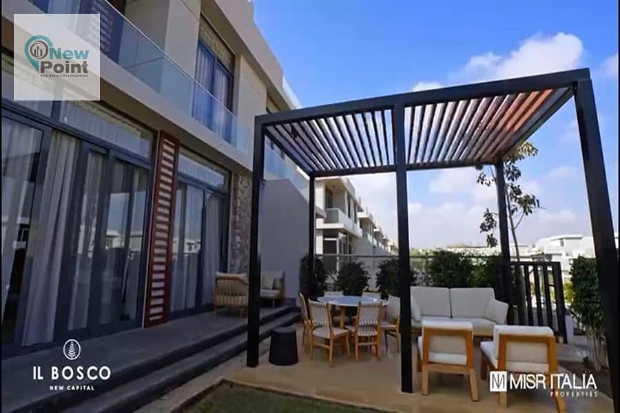 With a 5% down payment, own a 3-bedroom apartment with immediate delivery in Bosco in the Administrative Capital with Misr Italia 3