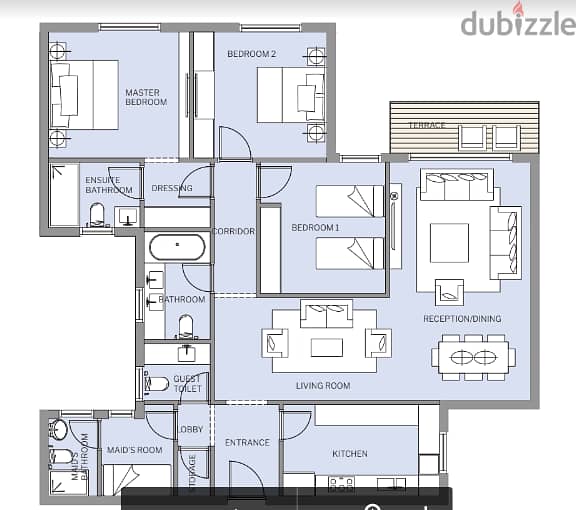 Apartment for sale HAP Town -Mostakbal City Hassan Allam-ready to move 5