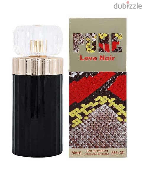 عطر pure love noir اصلي وارد من الخارج 75ml للجنسين 0