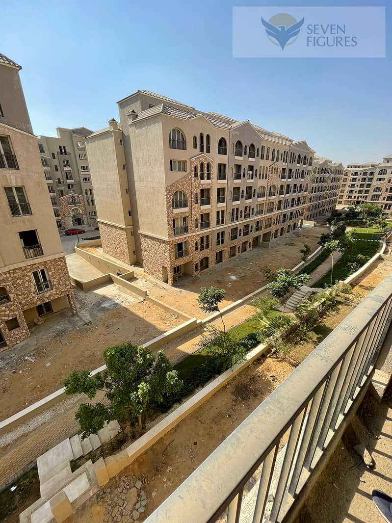 Apartment for sale 165 M mostakbal city green square  prime location open view 3 bedrooms in  below market price 6