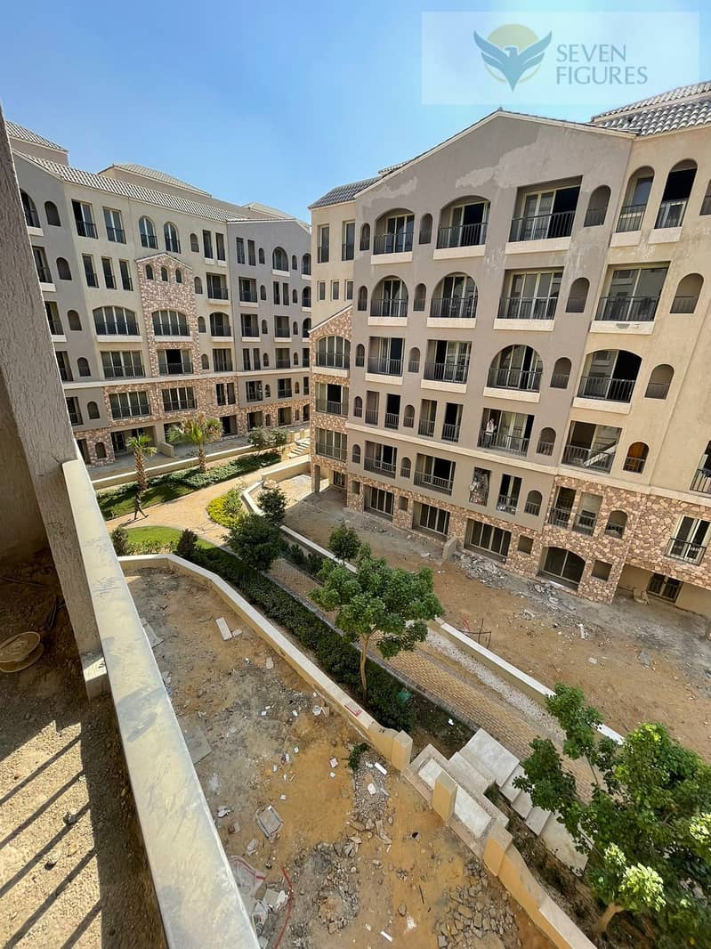 Apartment for sale 165 M mostakbal city green square  prime location open view 3 bedrooms in  below market price 7