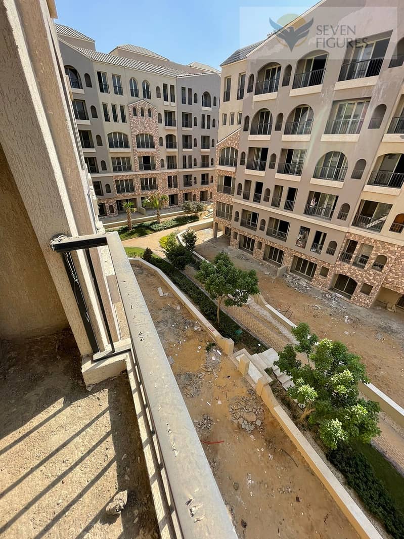 Apartment for sale 165 M mostakbal city green square  prime location open view 3 bedrooms in  below market price 12