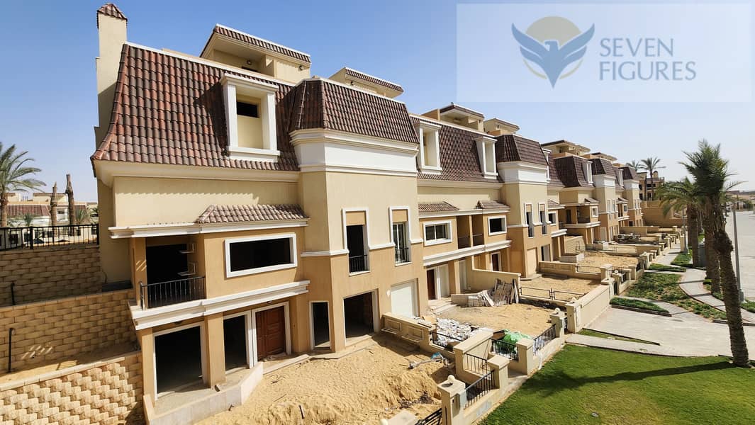 Town house for sale  The Butterfly , Mostakbal City - Madinet Masr,with 42% cash discount  Neighbors Madinaty ,Aliva Mountain View,Bloomfields tatweer 3