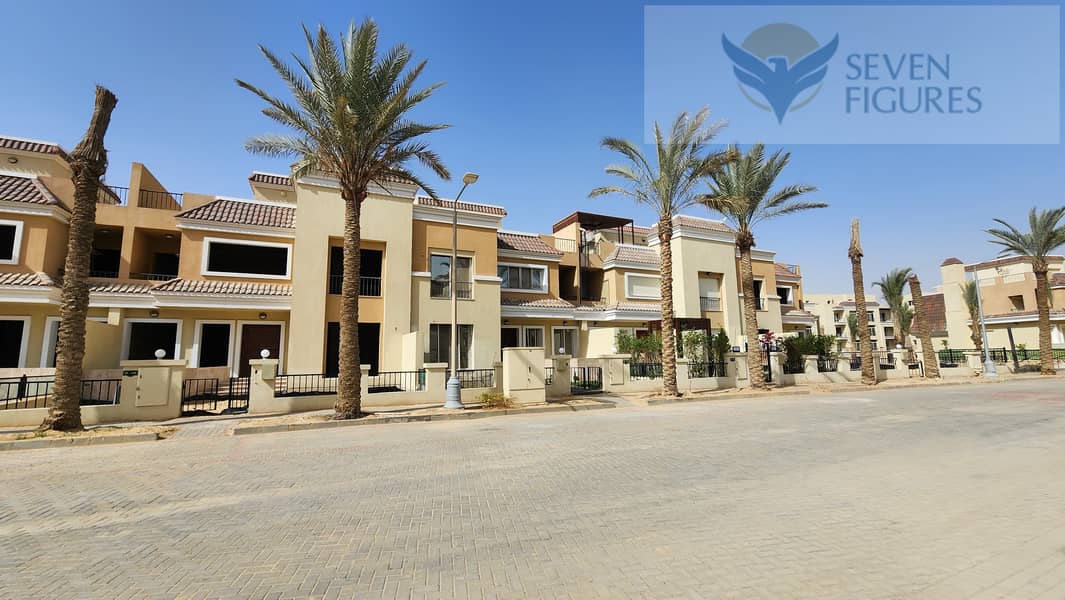 Town house for sale  The Butterfly , Mostakbal City - Madinet Masr,with 42% cash discount  Neighbors Madinaty ,Aliva Mountain View,Bloomfields tatweer 5