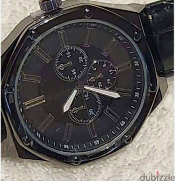 Mens Black Accutime Watch 6