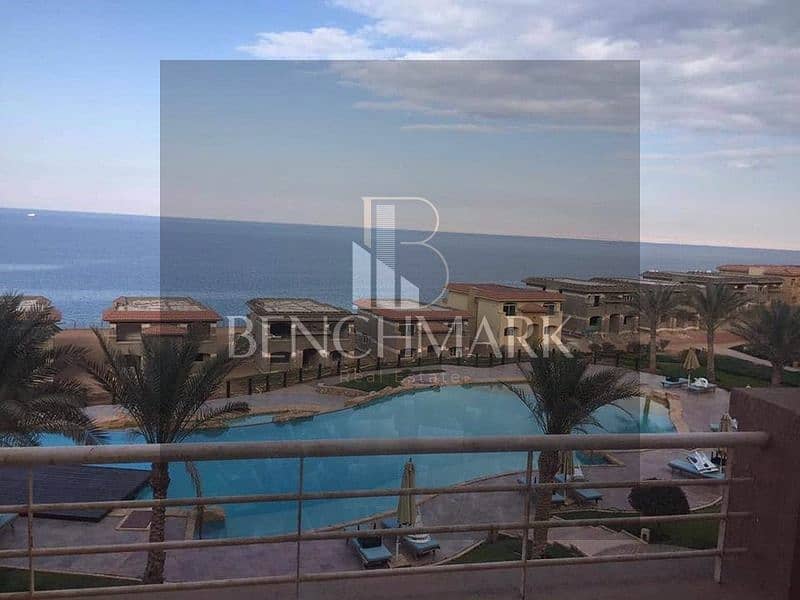 Chalet for sale, 100 square meters, ground floor with a garden in Telal Roya Village, Ain Sokhna, double view, installments over 8 years next to Porto 23