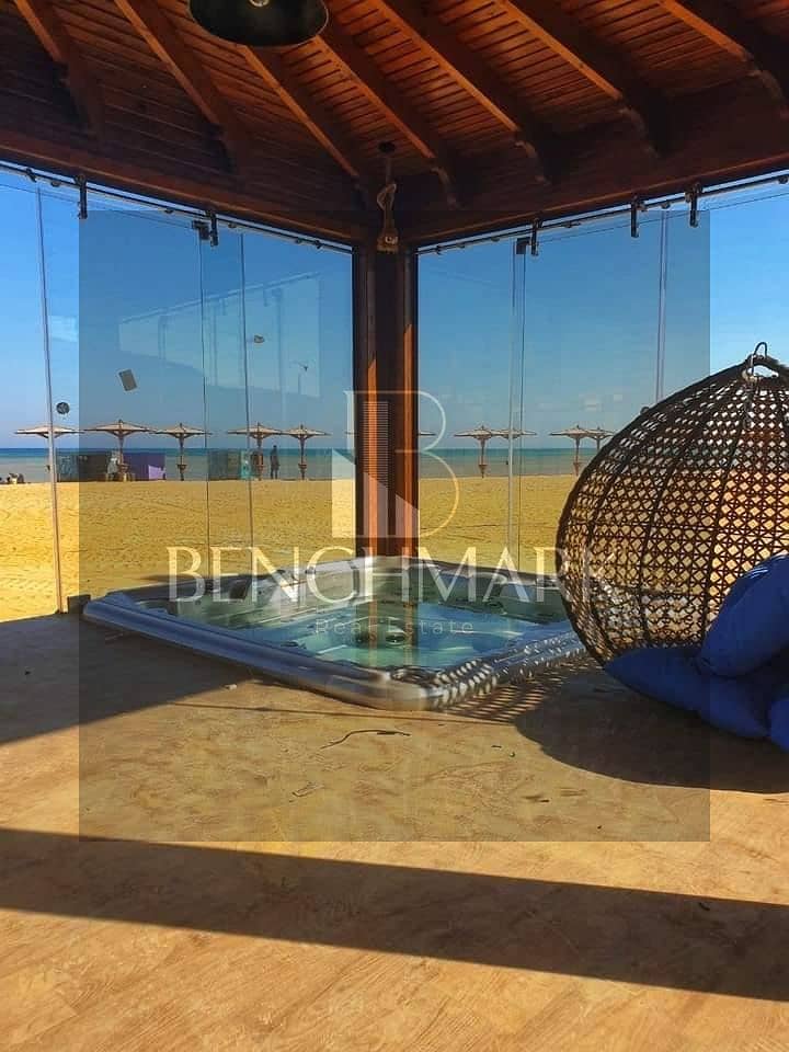 Sea chalet for sale 80 m finished in Blue Blue next to Mountain View and Porto Sokhna sea view installments over 9 years 40% cash discount 22