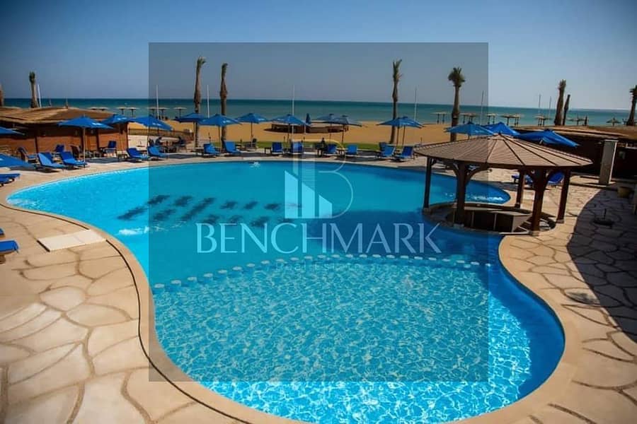 Sea chalet for sale 3Bdr with garden finished in Blue Blue next to Mountain View and Porto Sokhna sea view installments over 9 years 40% cash discount 17