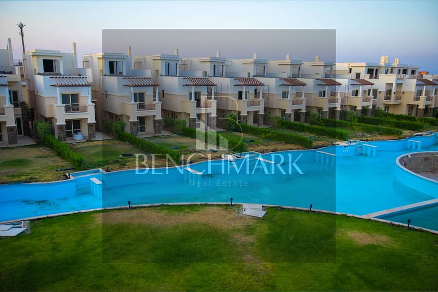 Sea chalet for sale 3Bdr with garden finished in Blue Blue next to Mountain View and Porto Sokhna sea view installments over 9 years 40% cash discount 26