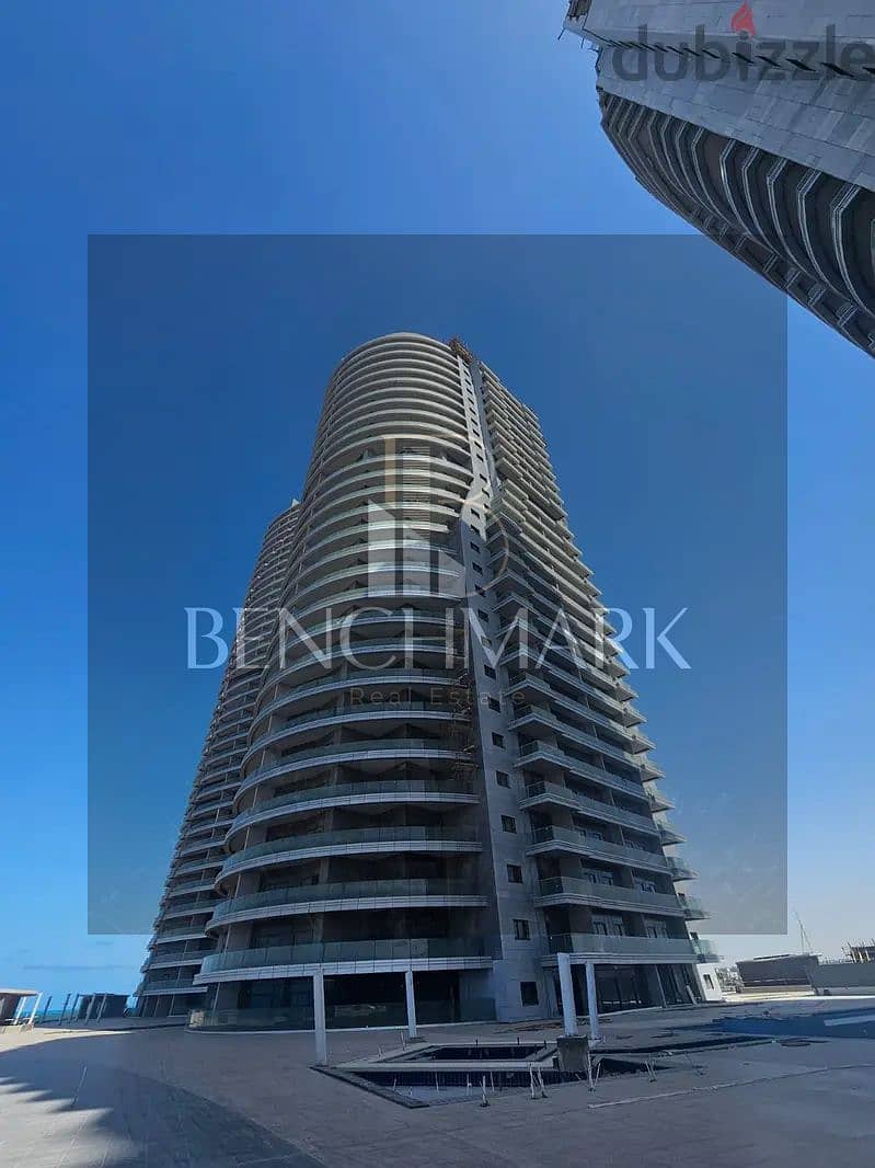 Apartment 350 m for sale a fully finished on the 28th floor in New Alamein Towers North Coast immediate delivery view sea and lagoon in installments 8