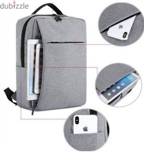 Laptop Bag (Silver) - شنطة لاب توب (فضي) 1