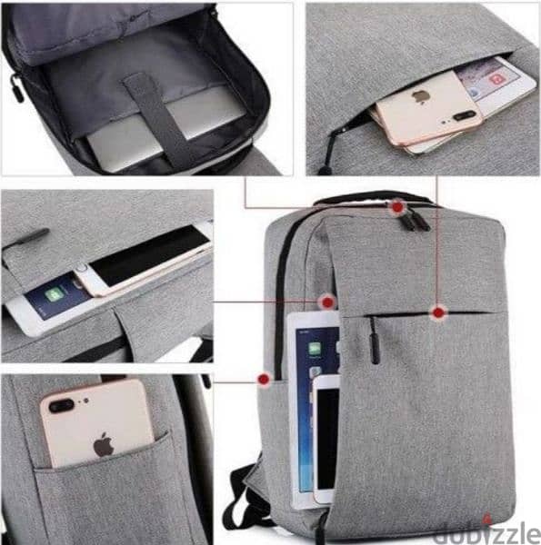 Laptop Bag (Silver) - شنطة لاب توب (فضي) 2