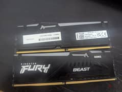 16Gb Kingston fury beast DDR5 5200mt/s cl 40 x2