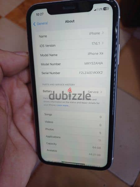 للبيع ايفون XR متفتحش بحالة الزيرو مساحة 64 ومستعد للكشف عليه 4