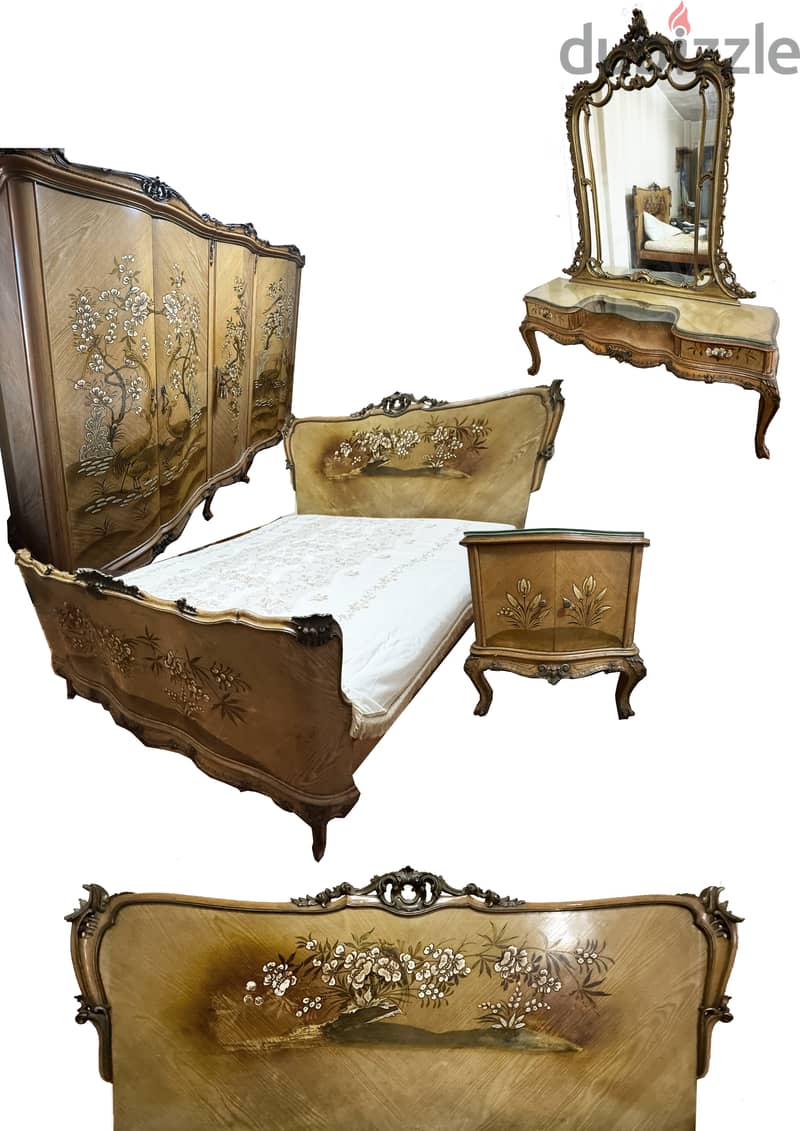 Antique French Bedroom Louis XVI - غرفه نوم فرنساي انتيك 4