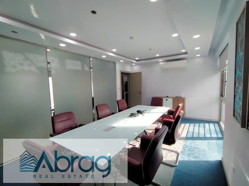 Administrative headquarters for rent in Sheikh Zayed Mall, The Courtyard, fully finished and furnished 5