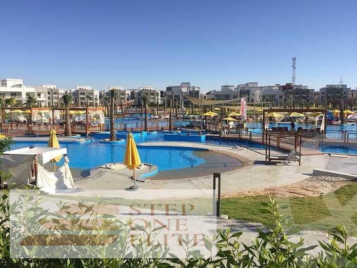 Pay the lowest down payment for a sea view chalet for sale in Amwaj North Coast 2