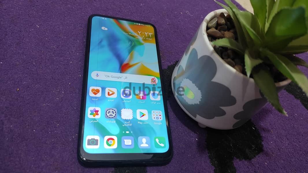 موبايل Huawei Y9 Prime 2019 بحالة محترمة بالكرتونة والشاحن 2