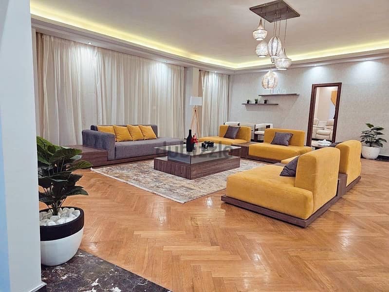 فيلا مفروشة للايجار 6 غرف كمباوند فى الشيخ زايد Villa for rent 7