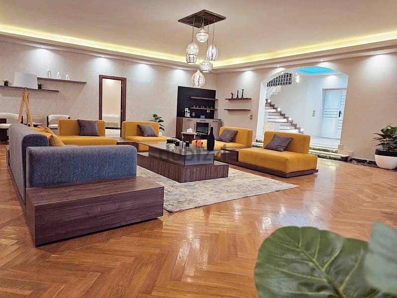 فيلا مفروشة للايجار 6 غرف كمباوند فى الشيخ زايد Villa for rent 8