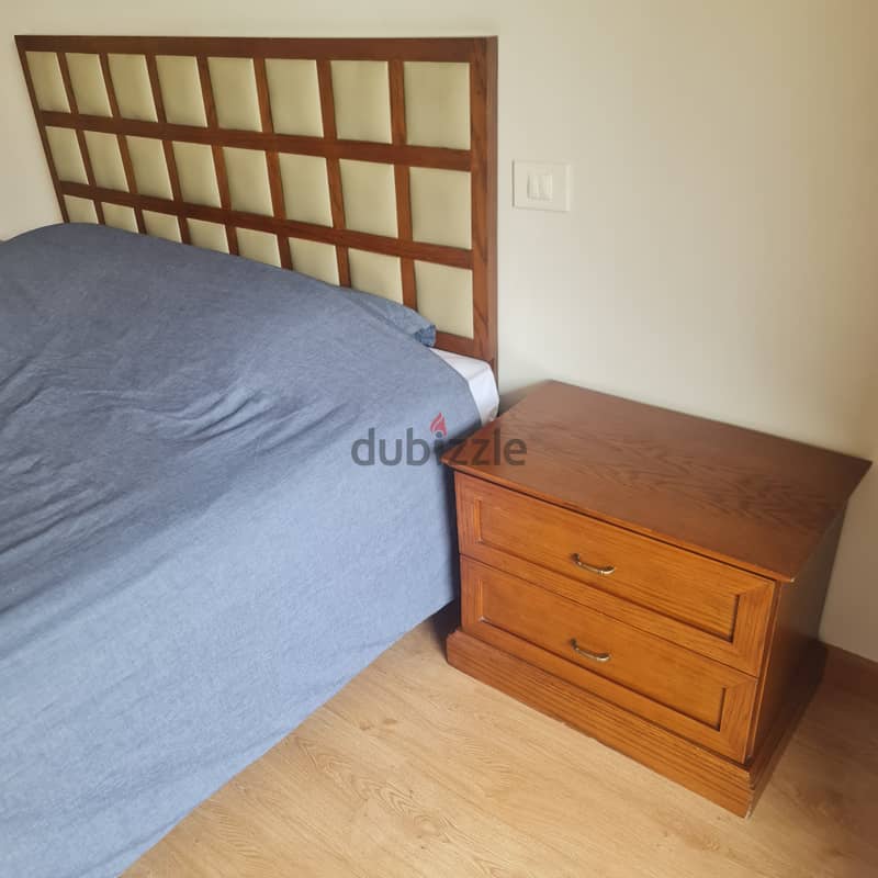 غرفة كاملة خشب طبيعي أرو ماسيف و قشرة أرو Natural oak wood bedroom 1