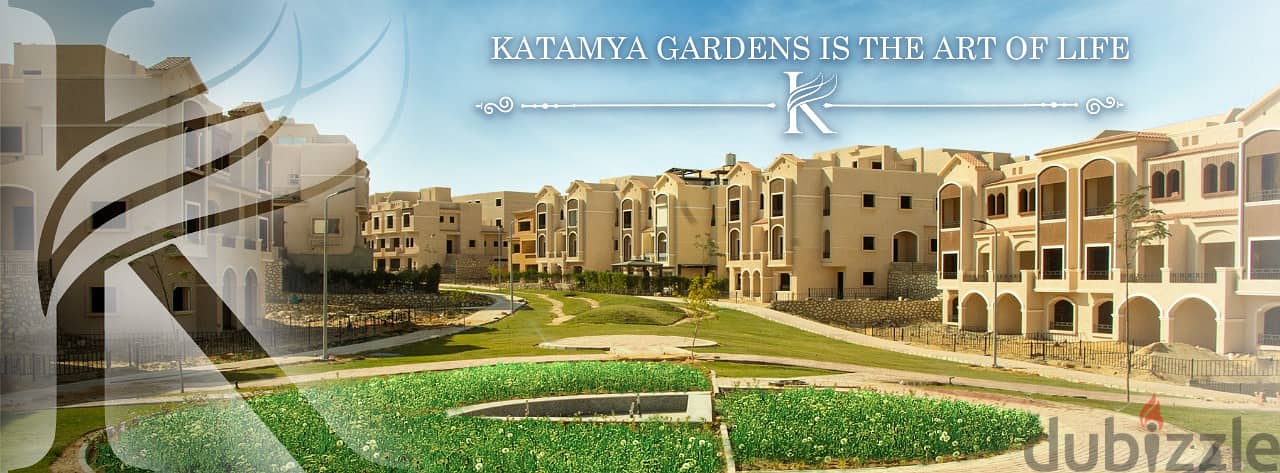 على لاند سكيب تاون 400م القطامية جاردنزTownhouse in Katamya Gardens 8