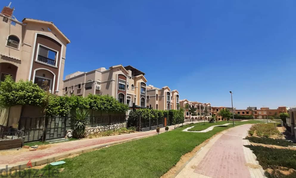 على لاند سكيب تاون 400م القطامية جاردنزTownhouse in Katamya Gardens 18