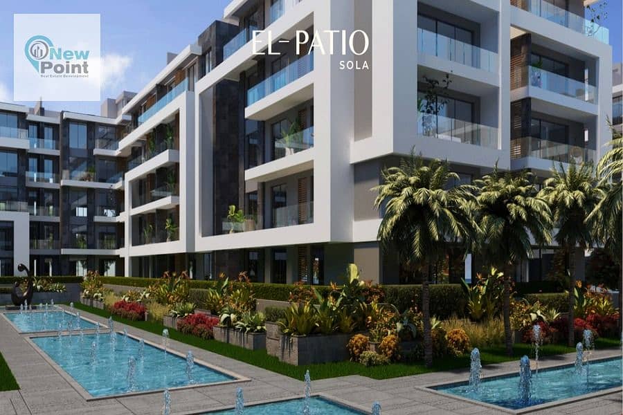 Best offer price With La Vista | The best location in El Shorouk Own a 3-bedroom apartment in El Patio Sola Compound 8