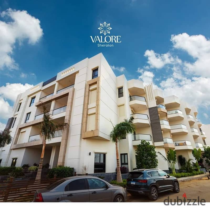 APPARTMENT FULLY FINISHED WITH AC AND KITCHEN FOR SALE IN COMPOUND VALORE SHERATON IN FRONT OF CITY CENTRE ALMAZA  WITH INSTALLEMENT 0