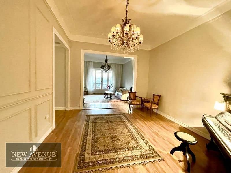 Delivered Fully furnished Apartment Second floor in ZAMALEK Cairo for Sale OR Rent 12