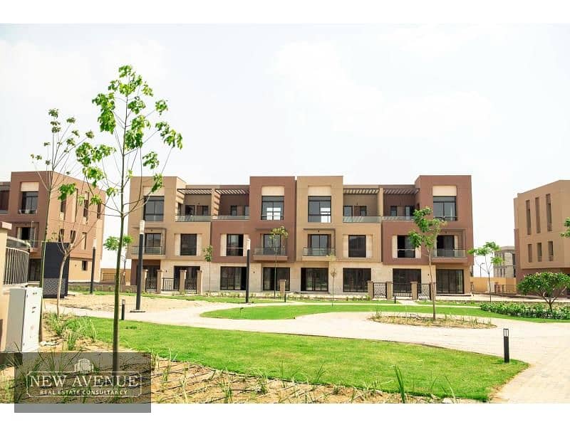 Delivered Apartment Terrace overlooking the landscape and club in District 5 Marakez New Cairo 12