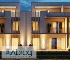 For sale with special facilities, a townhouse villa, installments up to 7 years, West End Compound, Sheikh Zayed