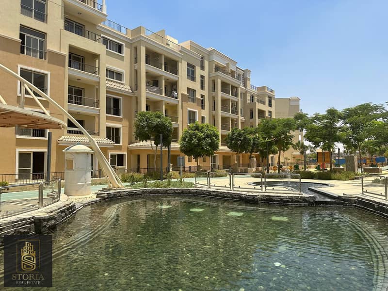 duplex+garden  for sale next to madinaty directly on suez road in compound "Sarai" New Cairo 3