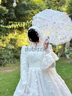 bridal dress  فستان زفاف ملكي هاند ميد