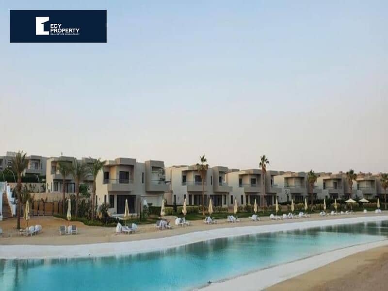 Ready to Move Fully Finished Twin House First Row on Lagoon for Sale!! Bahary with Prime Location in Azha Sokhna! 2