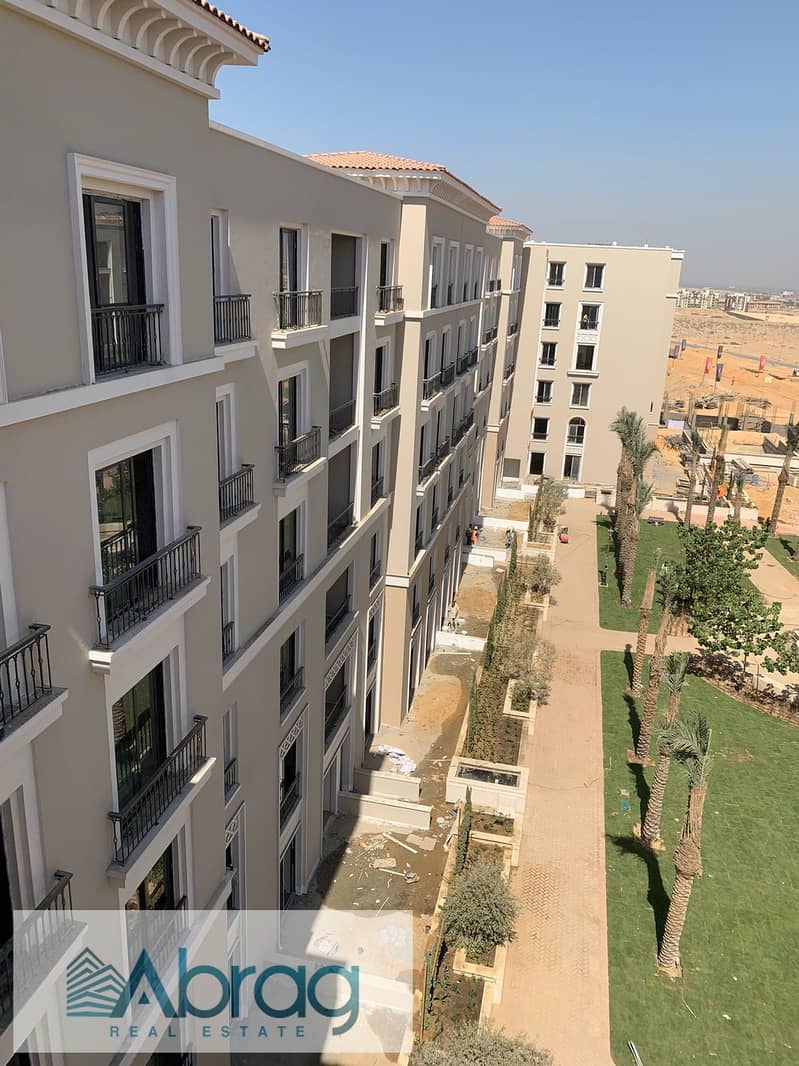 Apartment for sale in Sheikh Zayed, Village West Compound, finished, with air conditioning, in installments 12