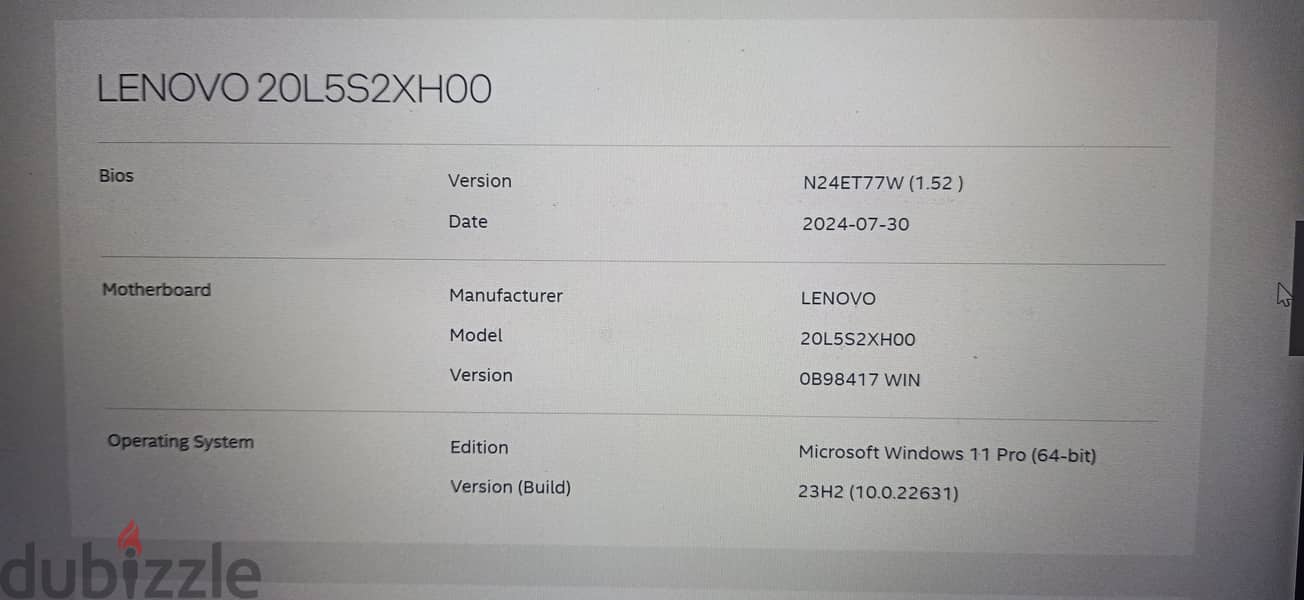 Laptop Lenovo think pad i7 8th 10