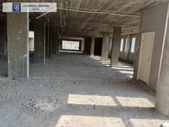 1500 SQM core & shell for Rent in a mall in New Cairo in South Investors Area, very competitive price