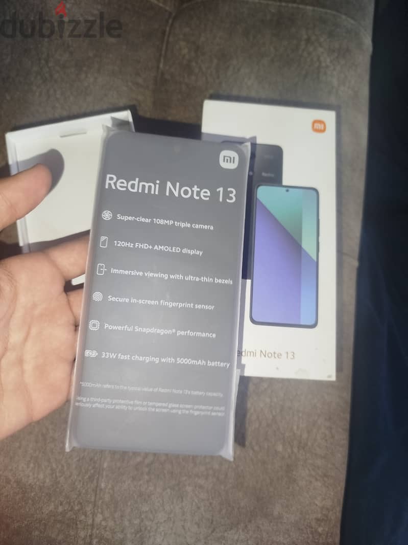 Redmi not 13 حالته كسر زيرو مفهوش خدش 6