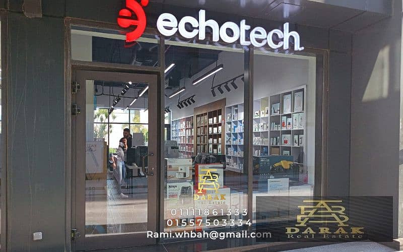 Shop for sale in Madinaty East Hub Mega Mall, immediate delivery, double face Shop for sale in East Hub 18