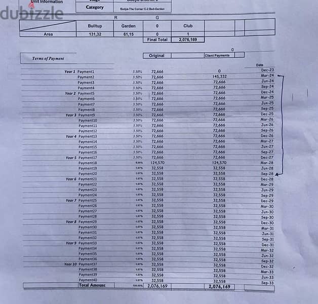 شقة بجاردن للبيع في كمبوند بادية أكتوبر بجانب جامعة بادية 8