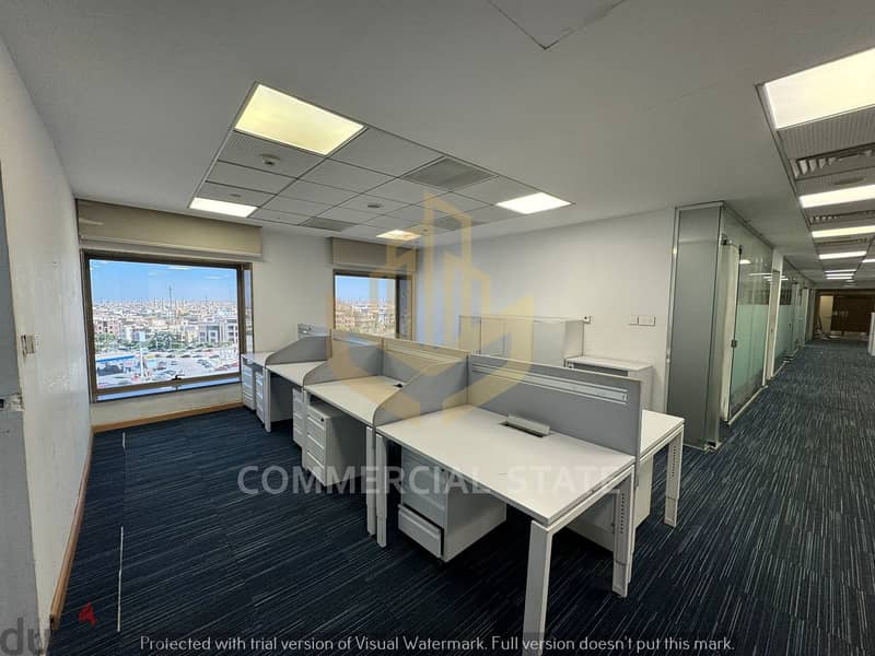 Furnished Office for Rent at Bank Center 1800m- مكتب مفروش للايجار 5