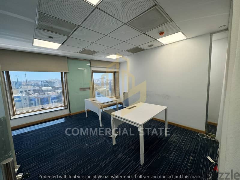 Furnished Office for Rent at Bank Center 1800m- مكتب مفروش للايجار 18