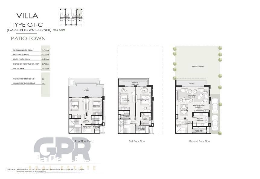 Corner town villa 4BR 245m with 7 years installments in La Vista Patio Town New Cairo Next AUC لافيستا باتيو تاون 9