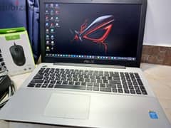 ASUS core i7 15.6 slim SSD 256 رام ٨