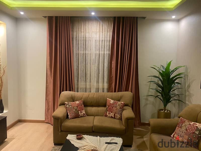 A fully furnished apartment at madinaty for rent 3 bedrooms 2